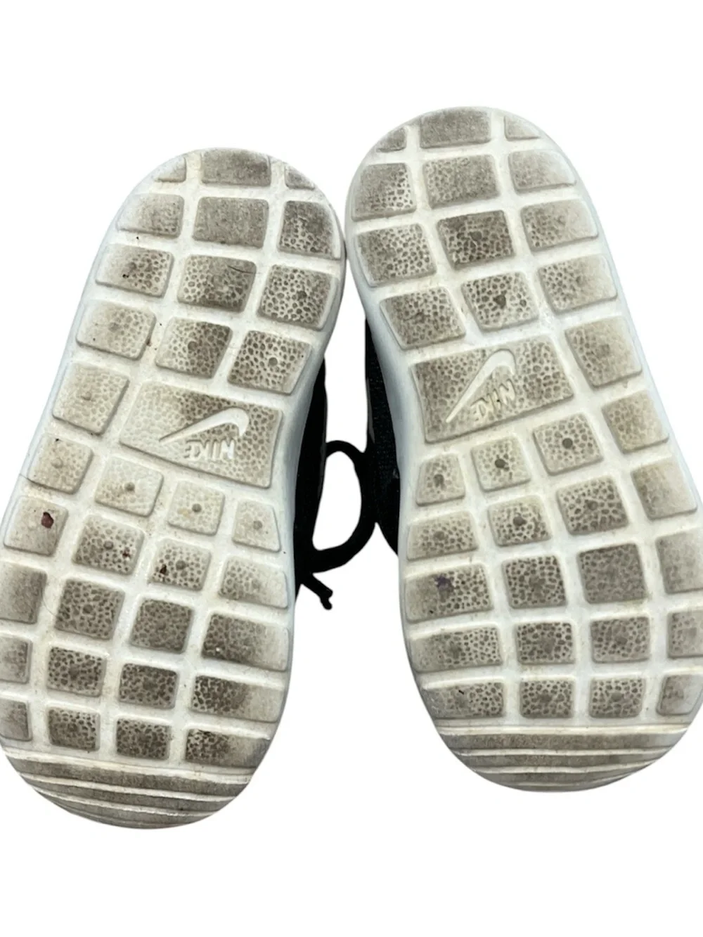 Nike Roshe One Toddler Shoes Size 7C Black Metallic Silver White Sneakers